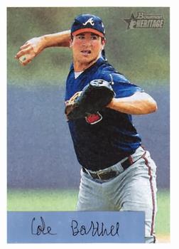 2002 Bowman Heritage #81 Cole Barthel Front