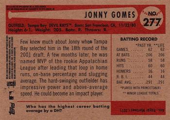 2002 Bowman Heritage #277 Jonny Gomes Back