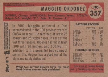 2002 Bowman Heritage #357 Magglio Ordonez Back