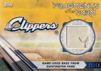 2017 Topps Pro Debut - Fragments of the Farm Relics Gold #FOTF-CC Game-Used Base from Huntington Park Front