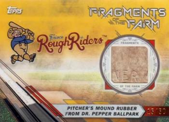 2017 Topps Pro Debut - Fragments of the Farm Relics Gold #FOTF-FR Pitcher's Mound Rubber From Dr. Pepper Ballpark Front