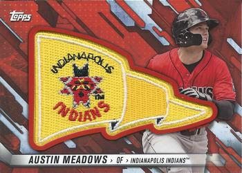 2017 Topps Pro Debut - Pennant Patches Red #PP-AM Austin Meadows Front