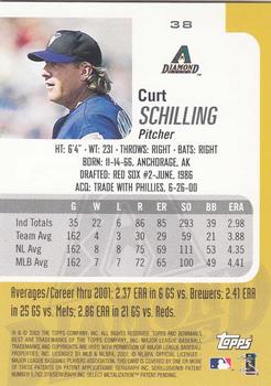2002 Bowman's Best #38 Curt Schilling Back