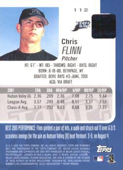 2002 Bowman's Best #112 Chris Flinn Back