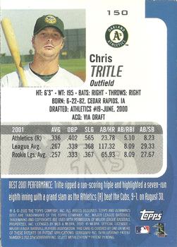 2002 Bowman's Best #150 Chris Tritle Back
