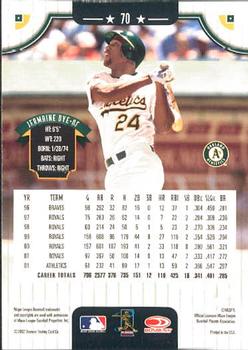 2002 Donruss #70 Jermaine Dye Back