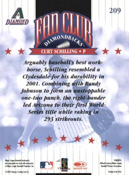2002 Donruss #209 Curt Schilling Back