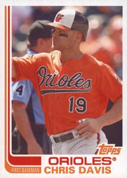 2017 Topps Archives - Blackless No Signature #196 Chris Davis Front