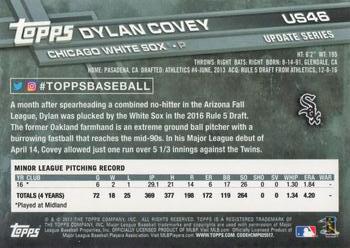 2017 Topps Update #US46 Dylan Covey Back