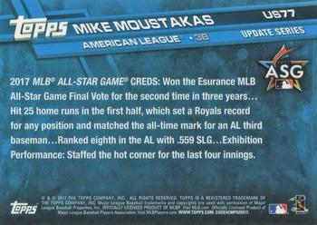 2017 Topps Update #US77 Mike Moustakas Back