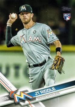 2017 Topps Update #US159 J.T. Riddle Front