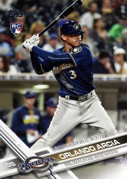 2017 Topps Update #US193 Orlando Arcia Front