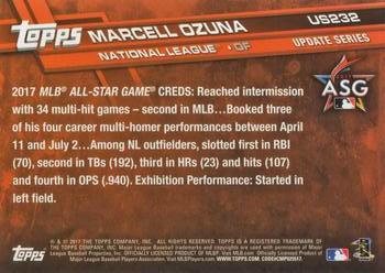 2017 Topps Update #US232 Marcell Ozuna Back