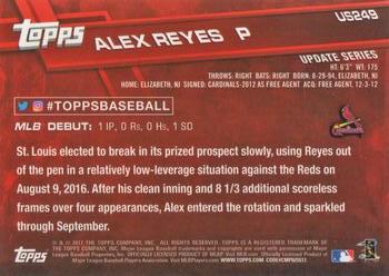 2017 Topps Update #US249 Alex Reyes Back