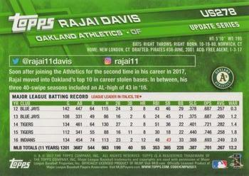 2017 Topps Update #US278 Rajai Davis Back