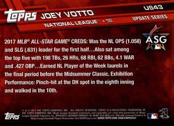2017 Topps Update #US43 Joey Votto Back