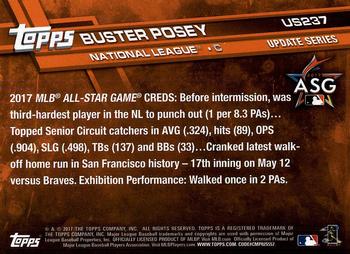 2017 Topps Update #US237 Buster Posey Back