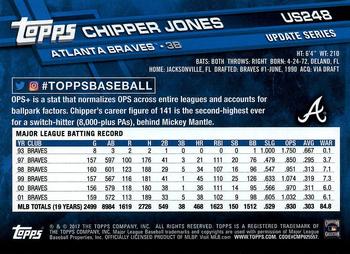 2017 Topps Update #US248 Chipper Jones Back