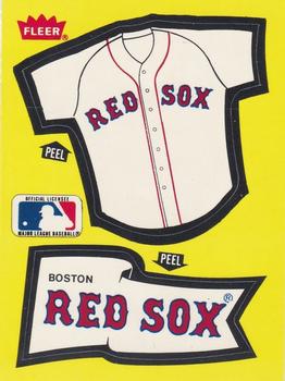 1985 Fleer - Team Stickers Blank Back #NNO Boston Red Sox Jersey Front