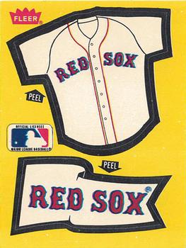 1985 Fleer - Team Stickers Blank Back #NNO Boston Red Sox Jersey Front