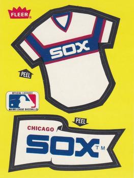 1985 Fleer - Team Stickers Blank Back #NNO Chicago White Sox Jersey Front