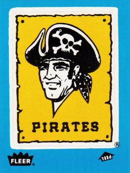 1985 Fleer - Team Stickers Blank Back #NNO Pittsburgh Pirates Logo Front