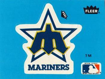 1985 Fleer - Team Stickers Blank Back #NNO Seattle Mariners Logo Front