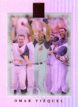2003 Topps Tribute Contemporary - Red #18 Omar Vizquel Front