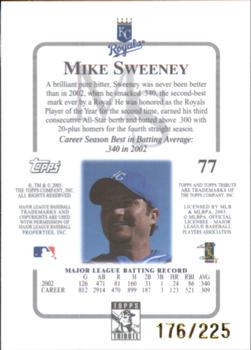 2003 Topps Tribute Contemporary - Red #77 Mike Sweeney Back