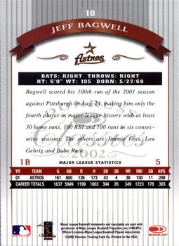 2002 Donruss Classics #10 Jeff Bagwell Back