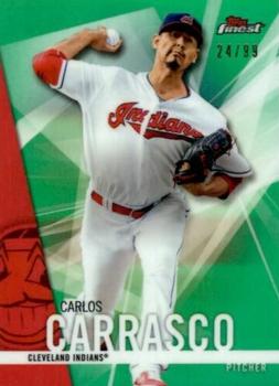 2017 Finest - Green Refractor #20 Carlos Carrasco Front
