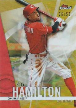 2017 Finest - Gold Refractor #13 Billy Hamilton Front