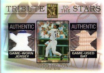 2003 Topps Tribute Contemporary - Tribute to the Stars Dual Relics #TS-TH Todd Helton Front