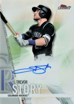 2017 Finest - Finest Autographs #FA-TS Trevor Story Front