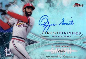2017 Finest - Finest Finishes Autographs #FINA-OS Ozzie Smith Front