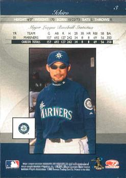 2002 Donruss Elite #3 Ichiro Back
