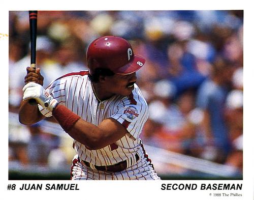 1988 Tastykake Philadelphia Phillies #NNO Juan Samuel Front