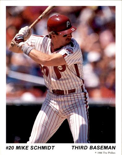1988 Tastykake Philadelphia Phillies #NNO Mike Schmidt Front