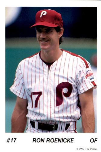 1987 Tastykake Philadelphia Phillies #NNO Ron Roenicke Front