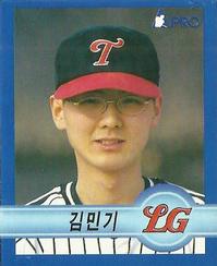 1998 Pro Baseball Stickers #66 Min-Ki Kim Front