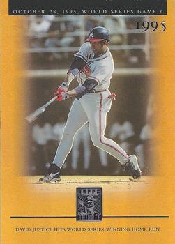 2003 Topps Tribute World Series - Gold #137 David Justice Front