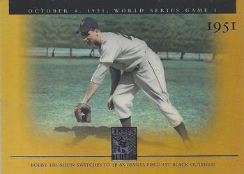 2003 Topps Tribute World Series - Gold #138 Bobby Thomson Front