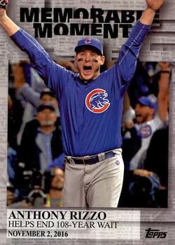 2017 Topps - Memorable Moments #MM-2 Anthony Rizzo Front