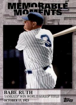 2017 Topps - Memorable Moments #MM-42 Babe Ruth Front