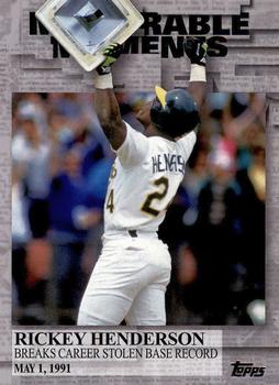 2017 Topps - Memorable Moments #MM-43 Rickey Henderson Front