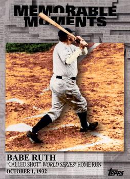 2017 Topps - Memorable Moments #MM-44 Babe Ruth Front