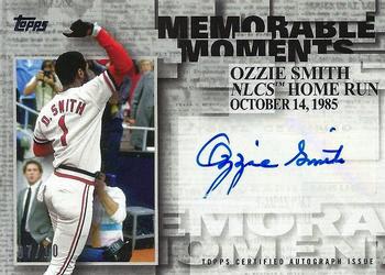 2017 Topps - Memorable Moments Autographs #MMA-OS Ozzie Smith Front