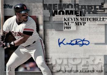 2017 Topps - Memorable Moments Autographs Platinum #MMA-KMI Kevin Mitchell Front