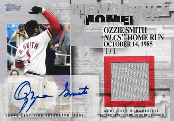 2017 Topps - Memorable Moments Autograph Relics Platinum #MMAR-OS Ozzie Smith Front