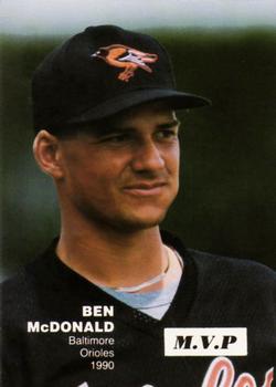 1990 M.V.P. Rookies Superstars Set of 7 (unlicensed) #1 Ben McDonald Front